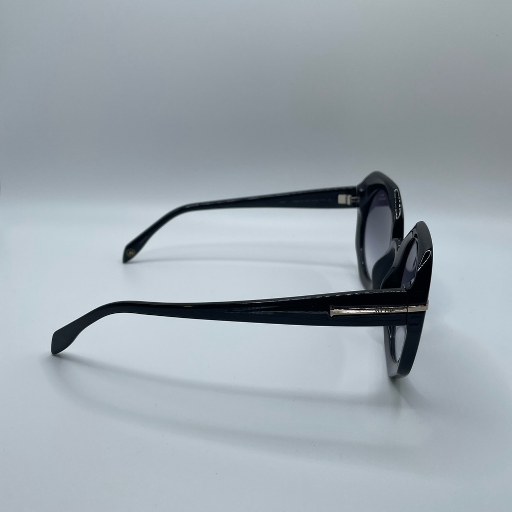 MITA SOLE Black Oversized Womens 100% Sustainable Sunglasses C2 54-22-145 NWOT - Picture 4 of 12